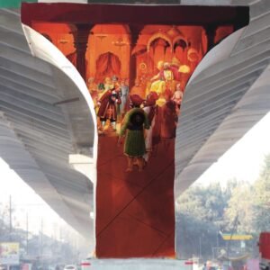 ahmednagar flyover shivsrushti उड्डाणपूलाच्या खांबावरील शिवसृष्टीचे शिवजयंतीस लोकार्पण-खा.डाॅ.सुजय विखे पाटील 3 ahmednagar flyover shivsrushti